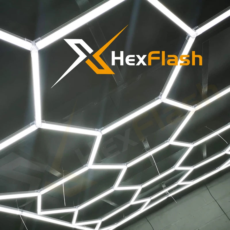 Led Hexagon Garage Takbelysning